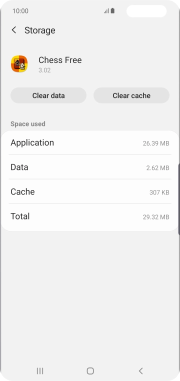 Press Clear cache.
