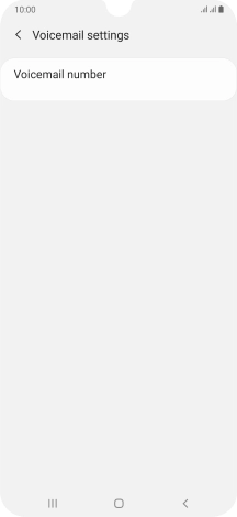 Press Voicemail number.