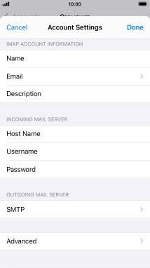 Press SMTP.