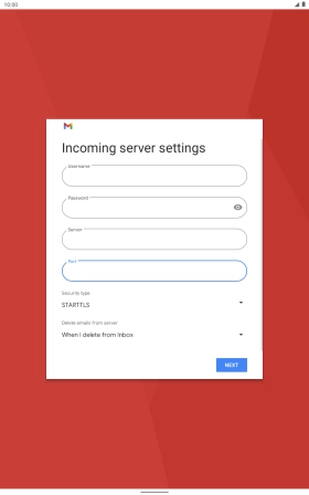 Press the drop down list below 'Security type'.
