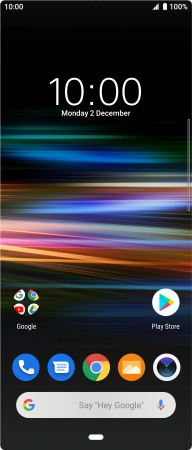 Slide two fingers downwards starting from the top of the screen.