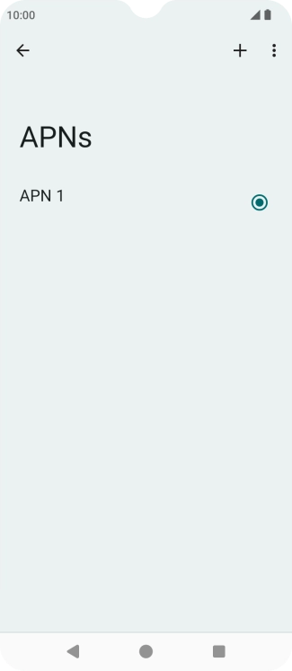 Press the add icon.