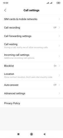 Press Advanced settings.