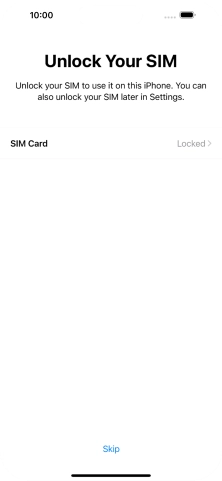 Press SIM Card.