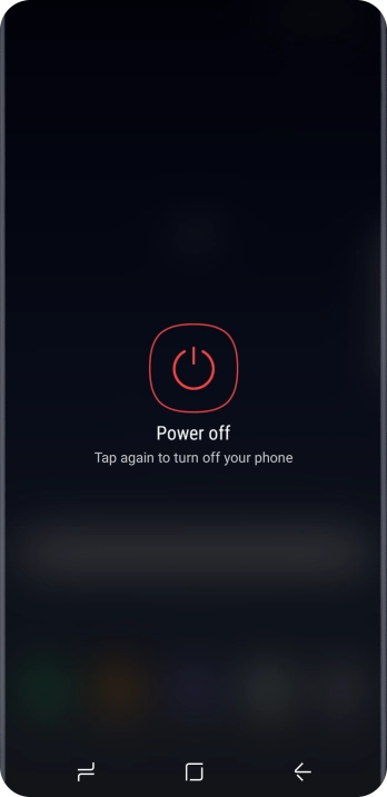 Press Power off.