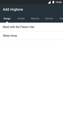 Press the required ring tones to hear them.