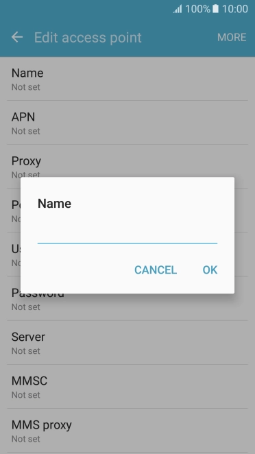 Key in O2 UK MMS and press OK.
