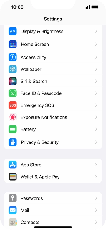 Press Privacy & Security.