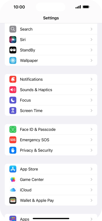 Press Privacy & Security.
