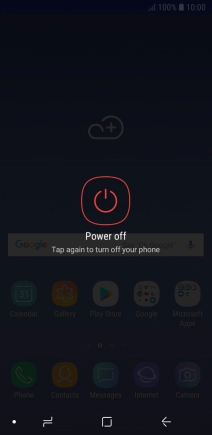 Press Power off.