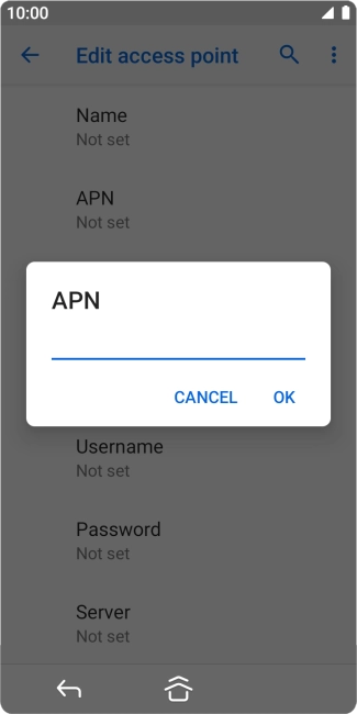 Key in wap.o2.co.uk and press OK. Key in wap.o2.co.uk and press OK.