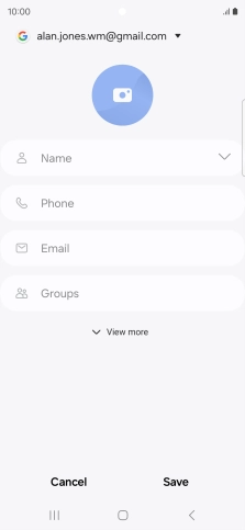 Press Name and key in the required name.
