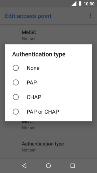 Press PAP.