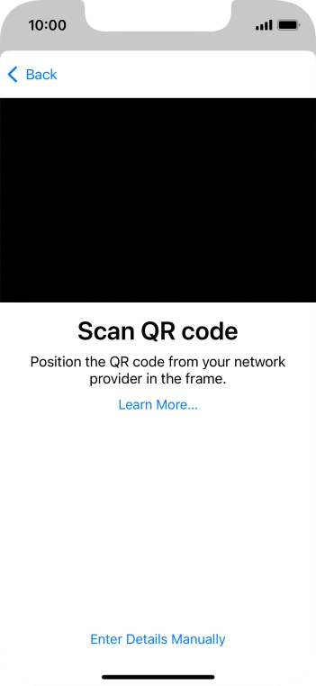 Place the QR code you've received inside the phone camera frame to scan the code.