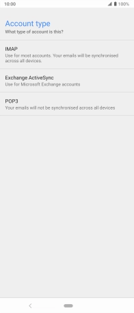 Press IMAP.