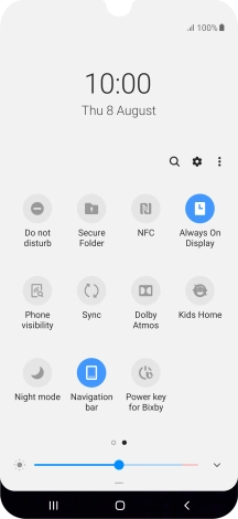 Press the Home key to return to the home screen.