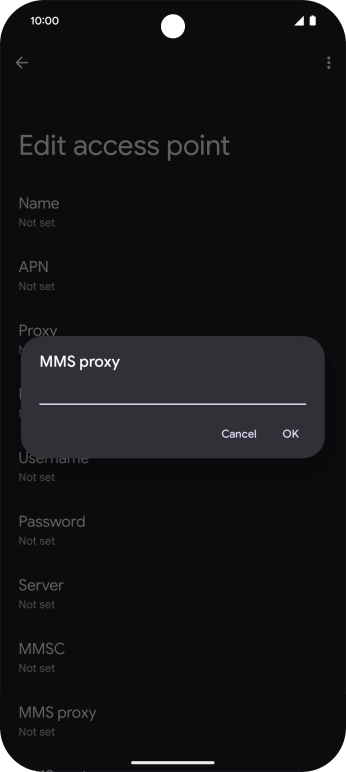 Key in 82.132.254.1 and press OK.
