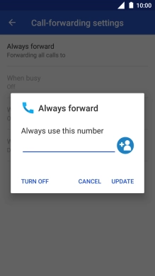 Press TURN OFF.