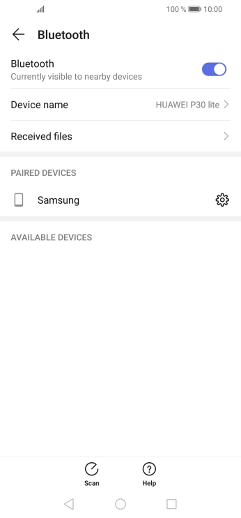 Press the Home key to return to the home screen.