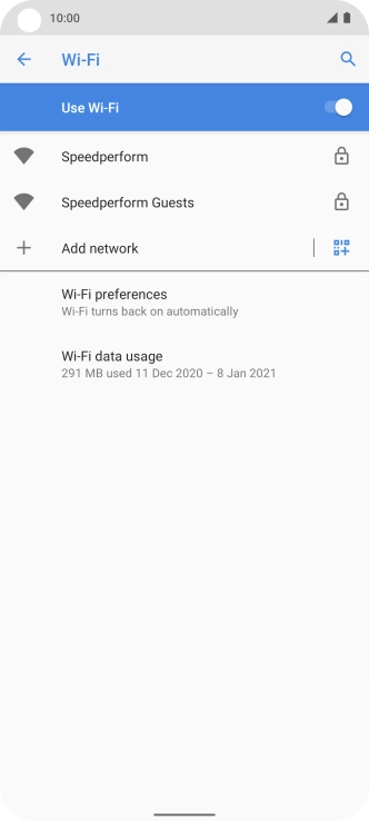 Press Wi-Fi preferences.