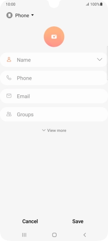 Press the address book drop down list.