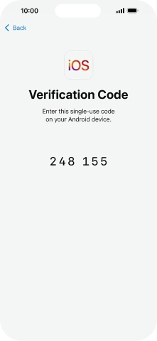 Follow the instructions on the screen and in the 'Move to iOS' app to transfer the content from the Android phone to your phone and set up your phone and prepare it for use.