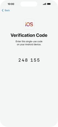 Follow the instructions on the screen and in the 'Move to iOS' app to transfer the content from the Android phone to your phone and set up your phone and prepare it for use.