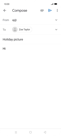 Press the attachment icon.