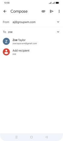 Press the required contact.