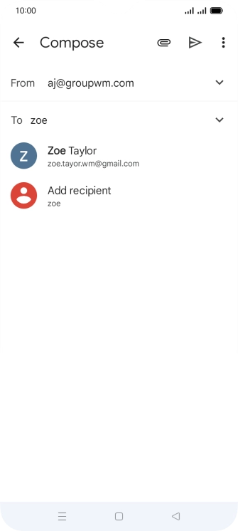 Press the required contact.