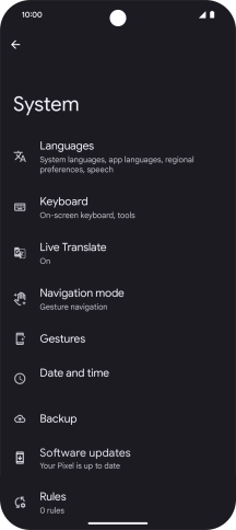 Press Software updates. If a new software version is available, it's displayed. Follow the instructions on the screen to update the phone software.