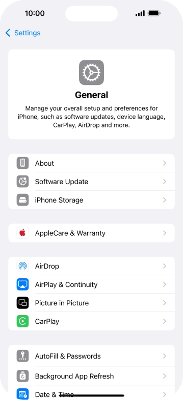 Press Software Update. If a new software version is available, it's displayed. Follow the instructions on the screen to update the phone software.