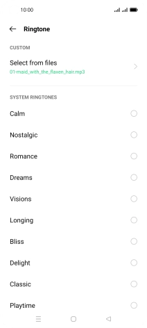 Press the Home key to return to the home screen.