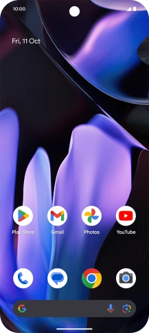 Slide two fingers downwards starting from the top of the screen.