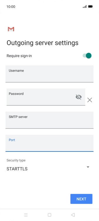 Press the drop down list below 'Security type'.