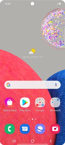 Slide your finger upwards on the screen.