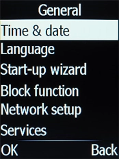 Select Network setup.