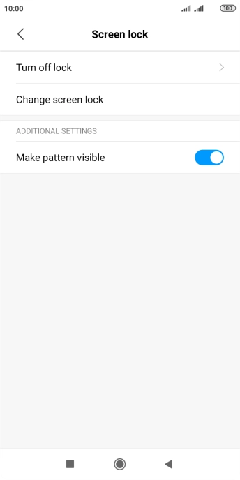 Press Turn off lock and key in the current phone lock code.