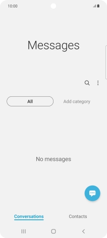 Press the menu icon.