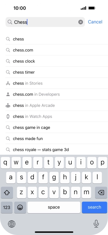 Press search.