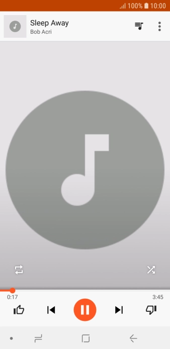 Press arrow right to go to the next audio file.