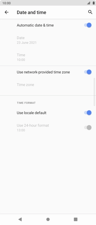 Press the Home key to return to the home screen.