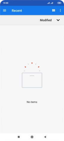 Slide your finger right starting from the left side of the screen.