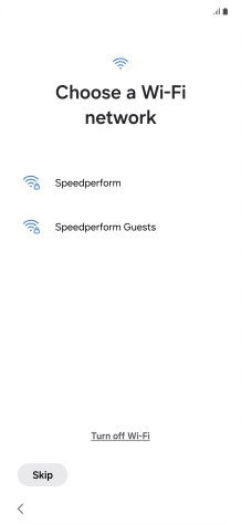 Press the required WiFi network.