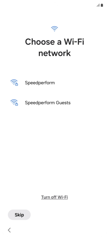 Press the required WiFi network.