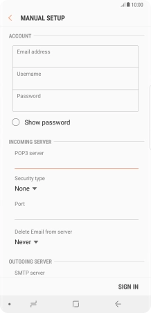 Press the drop down list below 'Security type'.