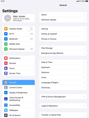 Press Home Screen & Multitasking.
