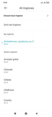 Press the Home key to return to the home screen.