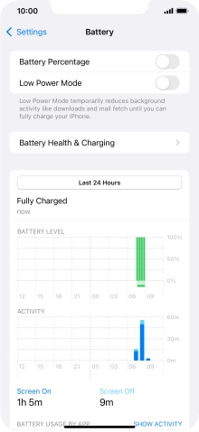 Press the indicator next to 'Low Power Mode' to turn on the function.