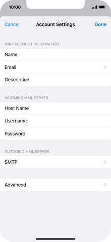 Press SMTP.